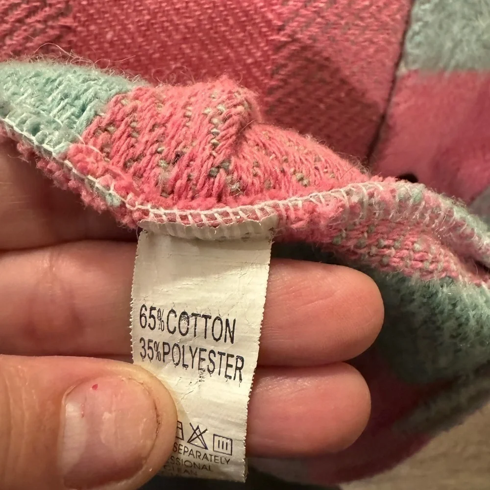 Pink and teal shacket - Picture 3 of 8